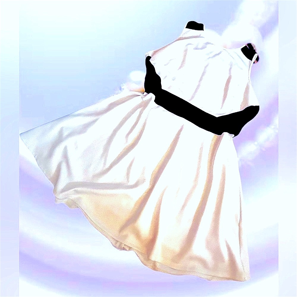 Boutique 9 white and Black Fit-and-Flare Dress